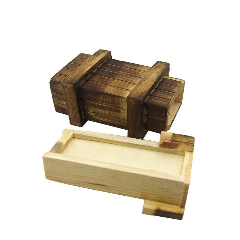 Intelligence Magic Puzzle Wooden Puzzles Secret Box Compartment Brain Teaser Secret Drawer Brain Teaser Logic Magic Toys