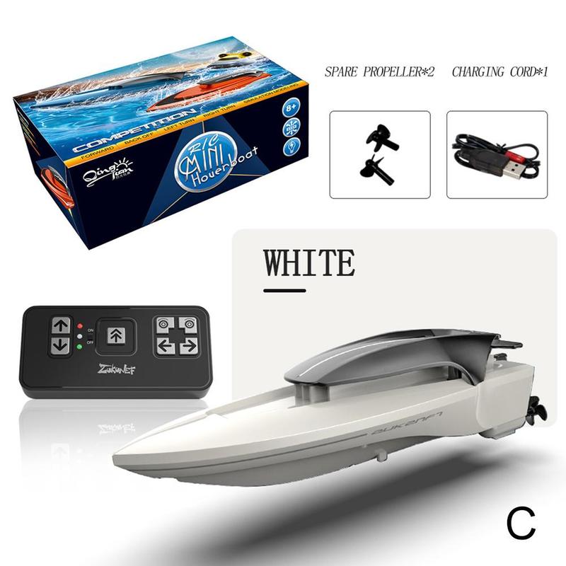 2.4G Afstandsbediening Mini Boot Remote Gecontroleerde Snelheid Radio Boot Speedboot Kinderen Zomer Water Elektrische Speelgoed Elektrische Rc Speelgoed: one size white