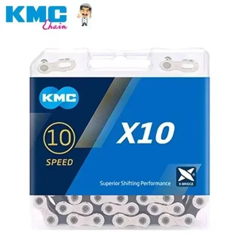 KMC X8 X9 X10 X11 X12 EL SL Cadena de bicicleta de carretera/MTB 8v 9v 10v 11v 12v 118L 126LB cadena de bicicleta con enlace rápido para SHIMANO SRAM