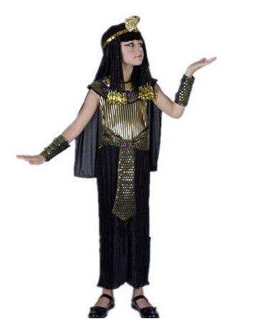 Disfraces de Cleopatra, Carnaval de Egipto, Navidad, Año , , niños, Faraón Egipcio, vestido real: Girls