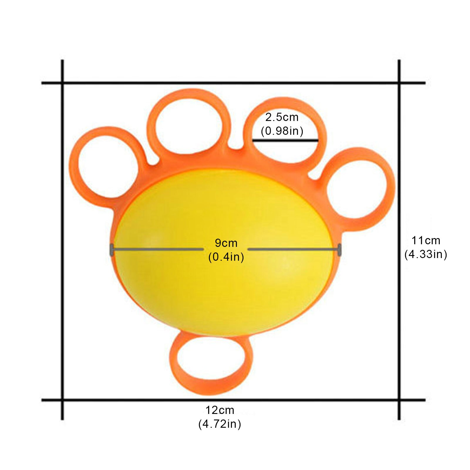 Hand Grip Strengthener Hand Exerciser Ball Carpal Expander Finger Trainer Grip Strength Rehabilitation