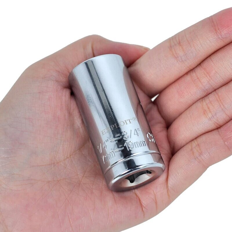 Douille universelle, 1/4 "-3/8" (7mm-19mm), adaptateur de perceuse électrique, adaptateur de disque, douilles multifonctions, manchon universel