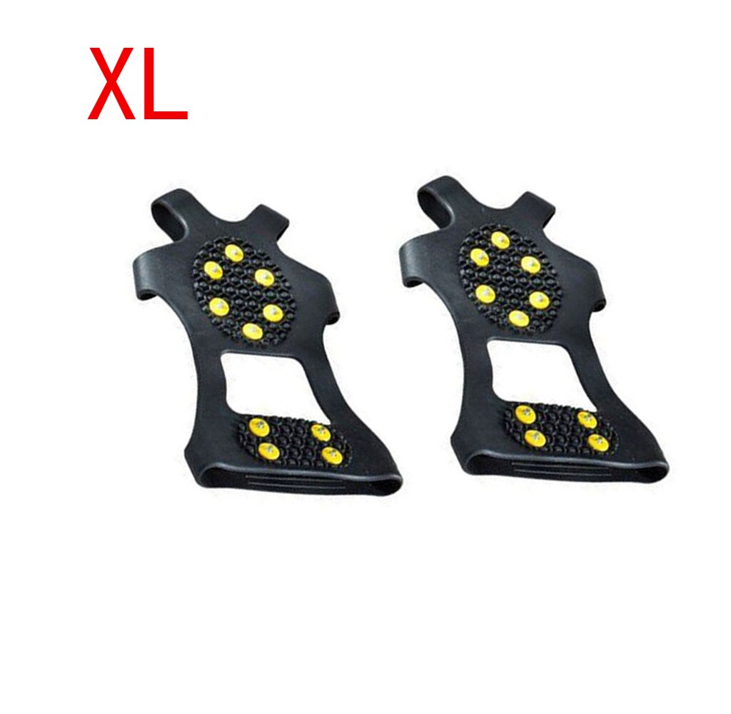 LERTREE 2Pairs Anti Slip Mountaineering Climbing Crampon Spikes Shoes Ice Gripper Shoes Covers