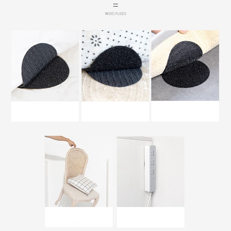 5Pairs/lot Strong Self adhesive Hook and Loop Fastener Tape nylon sticker velcros adhesive fastener hook loop with Glue for DIY