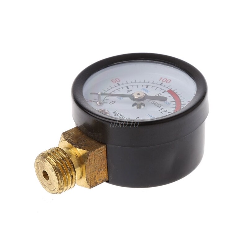 0-220 PSI/KPa Dual Scale Economical All Purpose Pressure Gauge with Brass Internals 1/4" NPT July