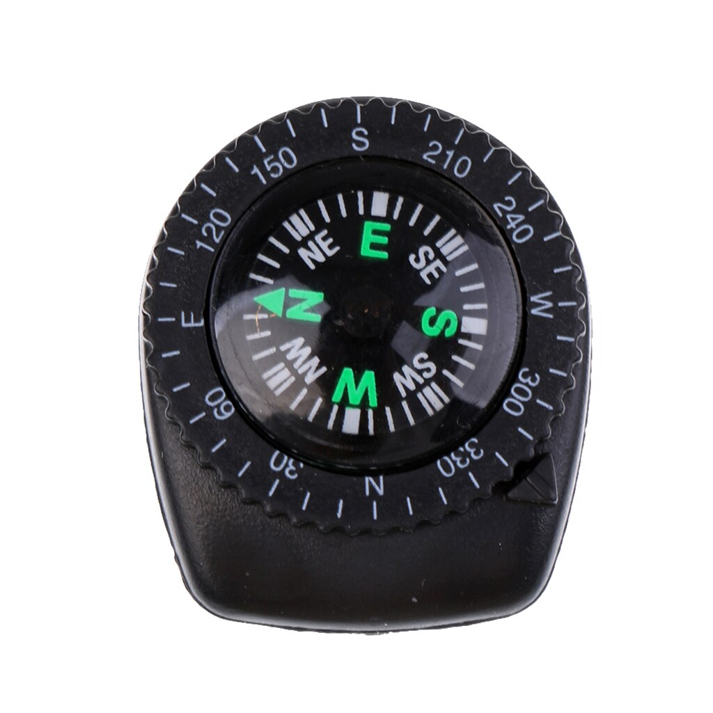 Brújula de muñeca antideslizante de 25mm, botón relleno de líquido, para correa de reloj