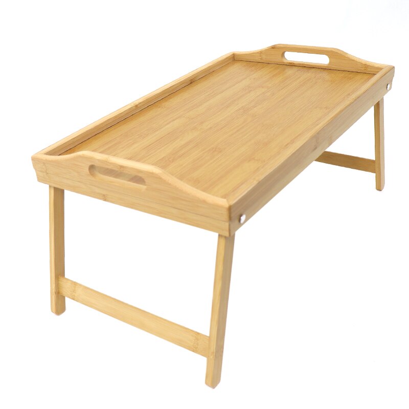 Laptop Table Portable Notebook Computer Desk Small Coffee Desk in Bed Snack Table Uncoated Tea Tray