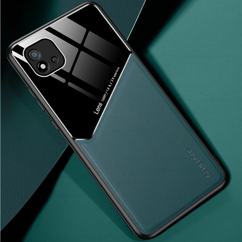 Leder Textur Auto Magnetischer Halfter Telefon Abdeckung Für Realme C21 C21Y RealmeC21 Realmi C 21 Y 21Y Weiche Silikon schützen Coque: Pro Realme A11X / Grün