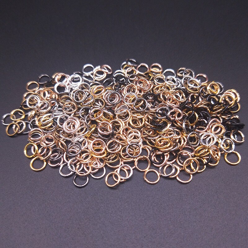 100 stks/partij 5mm Open Jump Rings Split Connectors Voor Diy Sieraden Vinden Maken Ketting Armband Accessoires 8 kleuren