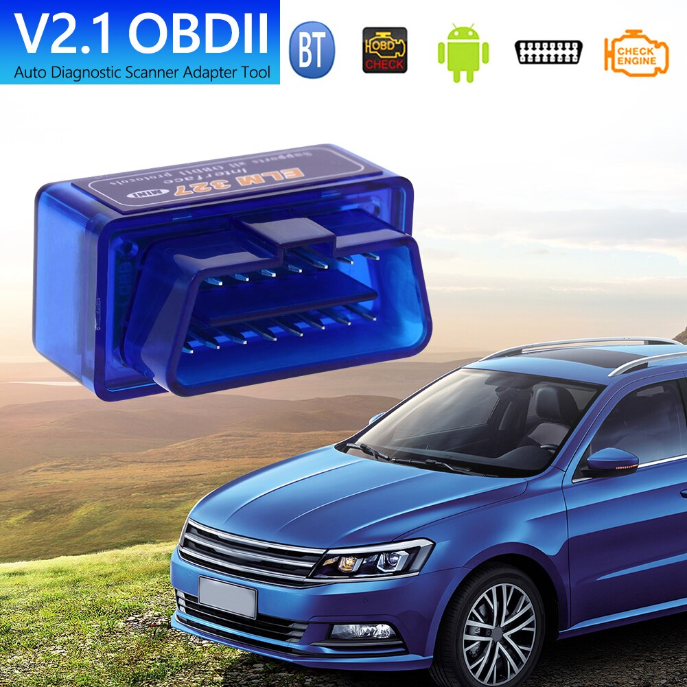 Super Mini ELM327 Bluetooth OBD2 V2.1 Auto Diagnose-Tool Scanner Voor Windows Android Obdii Adapter Auto Diagnostic Tool