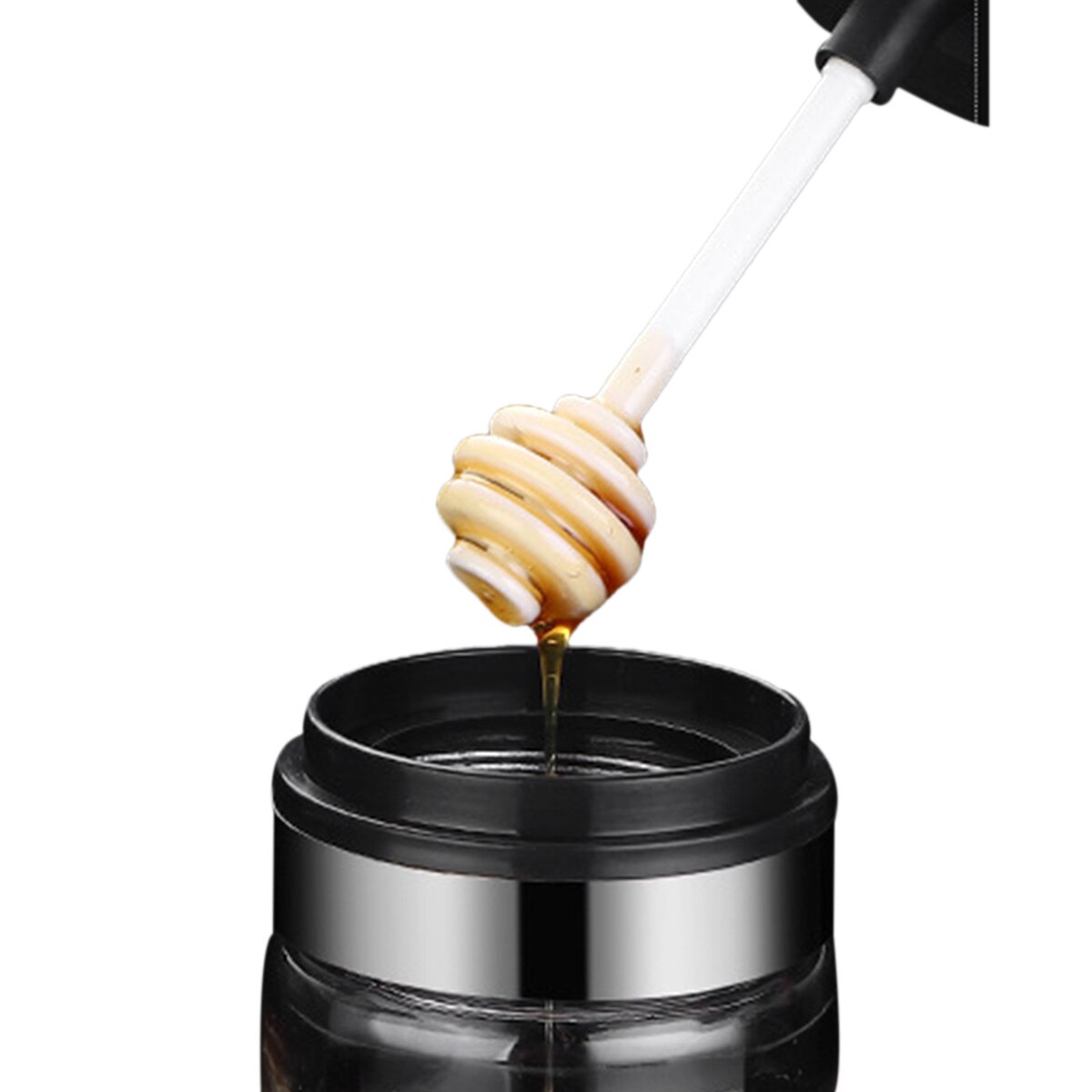 1pc Glass Airtight Jar Spice Containers Bottle Condiment Salt Pepper Seasoning Storage Bottle Spice Jars Pot with Spoon Lid