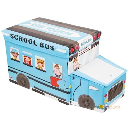 Schoolbus Speelgoed Opbergdoos-Blauw 339989065