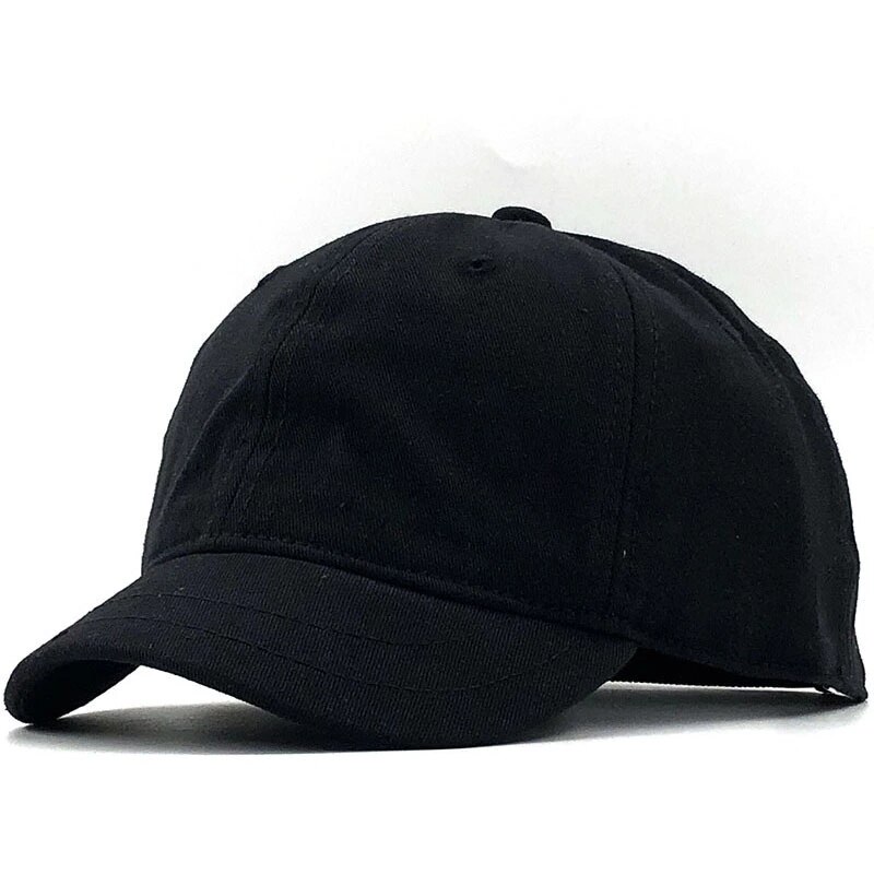 Topmerk korte rand effen kleur baseball pet getailleerde katoenen snapback petten hiphop hoeden voor mannen vrouwen 5 kleuren beschikbaar: 5