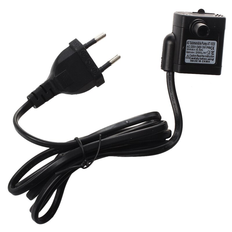 AC 220V 3W Tauch Wasserpumpe für Aquarium Teich Brunnen EU Stecker