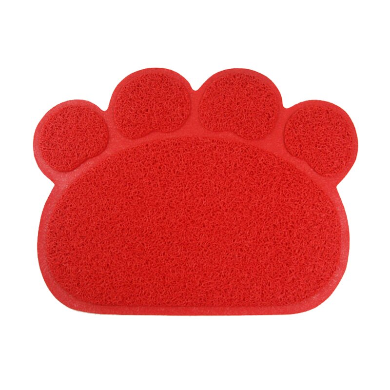 Pfote Geformt Katzenstreu matt Wurf Fangen Pad Wasserdichte PVC Haustier Hundefutter Matten Fütterung Tischset Einfach Waschen Nicht-Unterhose Boden Pads