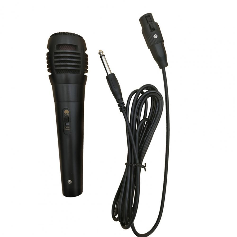 Microfoon Undirectional Dynamische Black Wired Undirectional Microfoon Thuis Ktv Voor Muziek Speler Zingen Recorder Mic