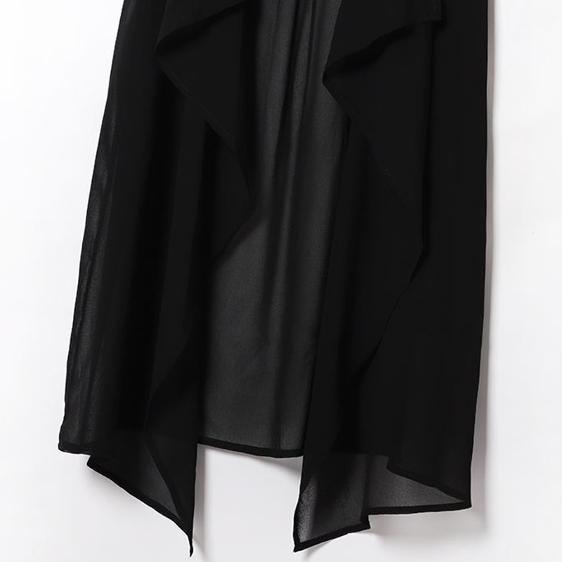 Camiseta sin mangas informal de gasa para mujer, Rebeca de estilo coreano sin mangas, chaqueta lisa, blusa para mujer, novedad de verano