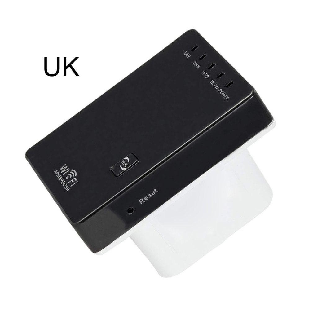 Wireless Router Wifi Signal Amplifier Repeater 300M Dual Network Card Long Range Indoor Wireless Network Router: UK