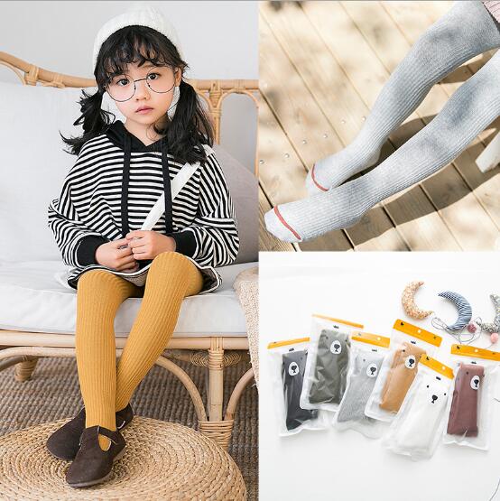 Autumn Winter Child Leggings Cotton Warm Pure Color Kids Boys Girls Pantyhose