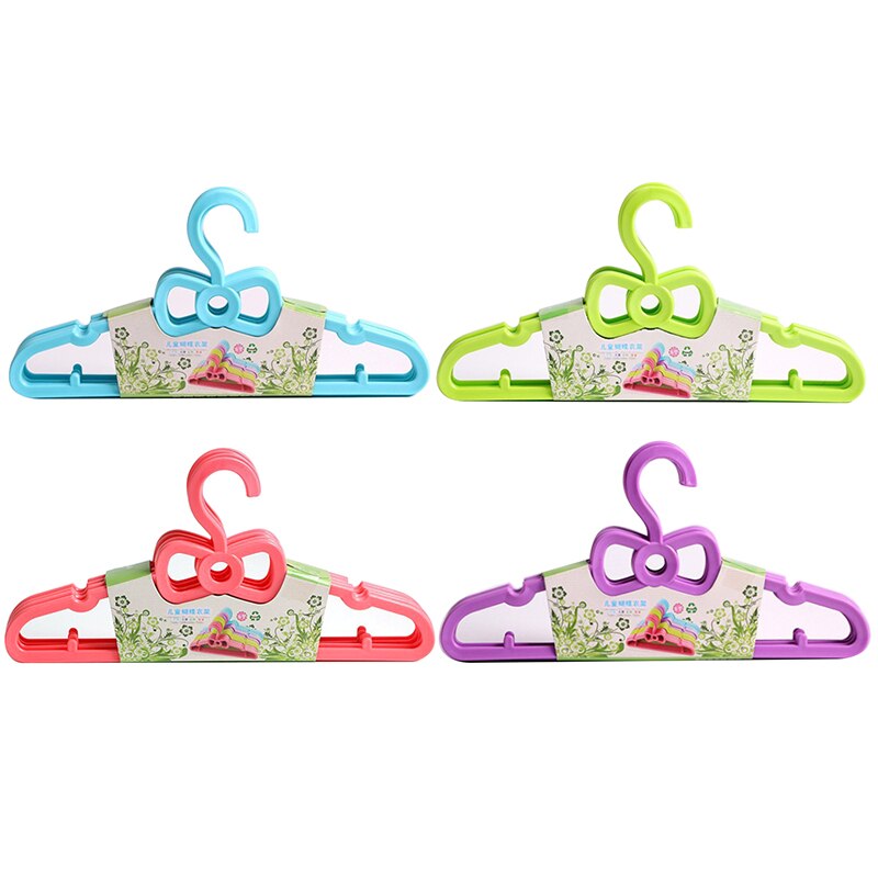 Tendedero 5/10Pc Draagbare Kleerhanger Kids Kinderen Peuter Baby Kleding Jas Plastic Hangers Haak Huishouden Thuis Keuken