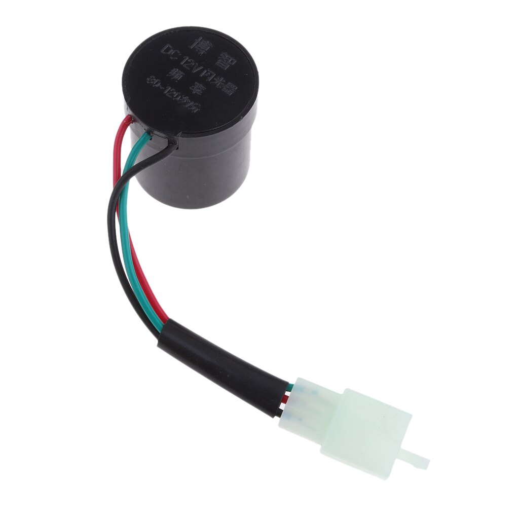 12V Motorcycle Turn Signal Flasher Relay - Round Style 3 Wires