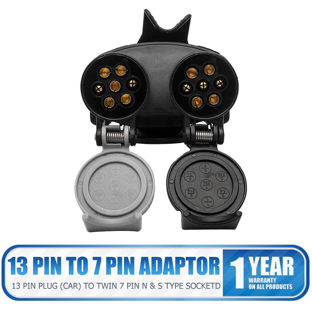 13 Pin Plug Naar 12N / 12S 7 Pin Sockets Adapter Caravan Towing Conversie Trailer Bedrading Connector 12V