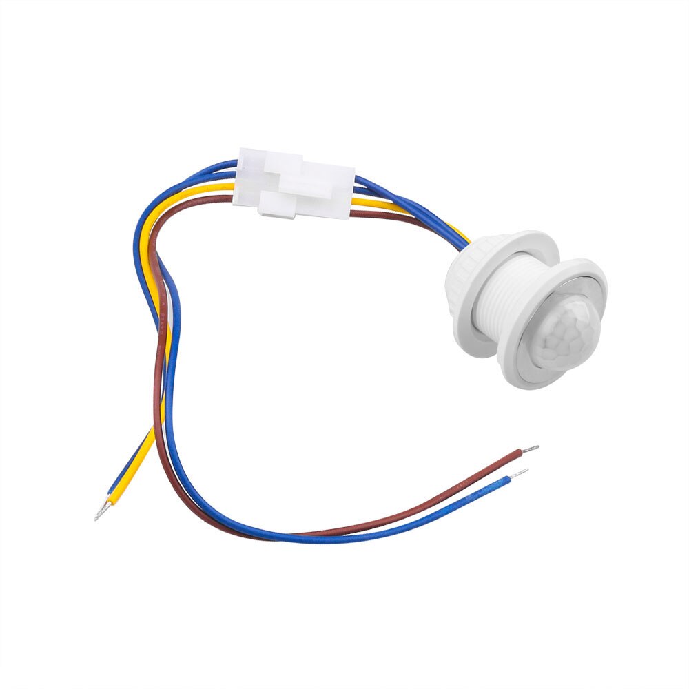 Led 110v 220v pir infrarød bevægelsessensor afbryder automatisk tændt lyskontakt pir sensor detektor smart switch: C