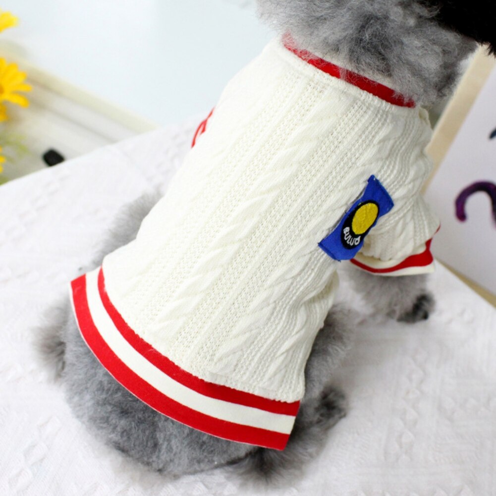 Hond Trui Warme Hondenkleding Gevlochten Coltrui Gebreide Puppy Trui Twisted Touw Gebreide Hond Jumper Jas Voor Honden Katten