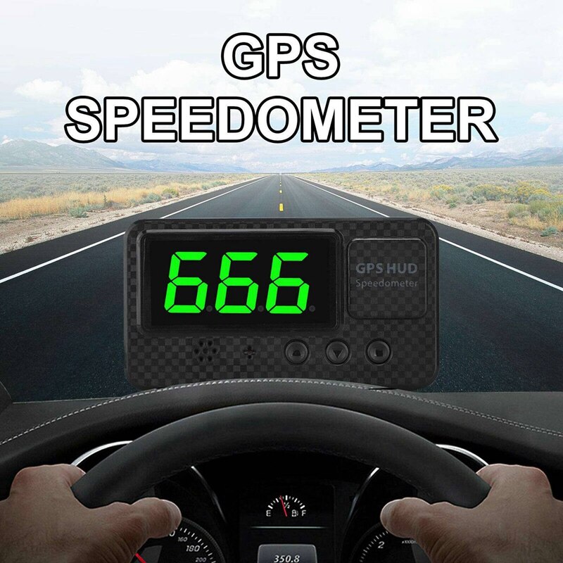 3 tommer bil digital gps speeeter head up display med hastighedsalarm træthedsalarm til køretøj lastbil motorcykel suv
