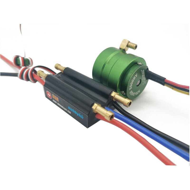 Hobbyhh 30A Twee-weg Boot Esc 2430 5300kv Water Jas Borstelloze Motor Zijn Geschikt Voor 40Cm Boot Aanbevolen batterij 2S Li-Po