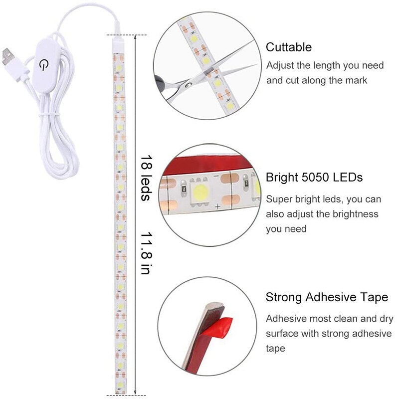 Naaimachine Licht Strip, Led Met Verlichting Kit, Met Usb Voeding, Voor Alle Naaimachines