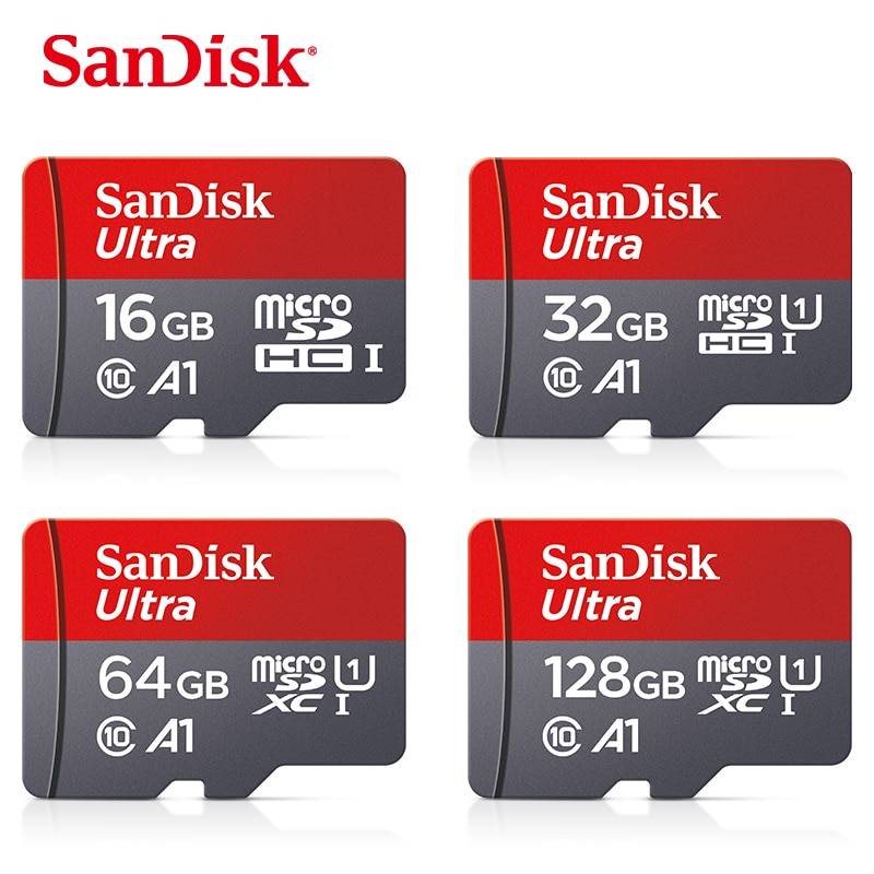Sandisk Ultra mikro SD 128 GB 32GB 64GB 256GB 16GB karta Micro SD SD/TF karta pamięci Flash 32 64 128 gb microSD na telefon