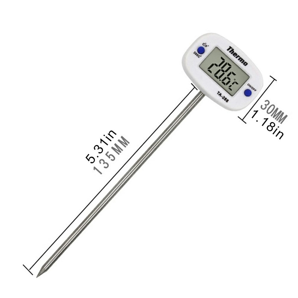 TA288 Needle Food Thermometer Kitchen Food Oil Thermometer Milk Thermometer Water Thermometer Electronic Thermometer