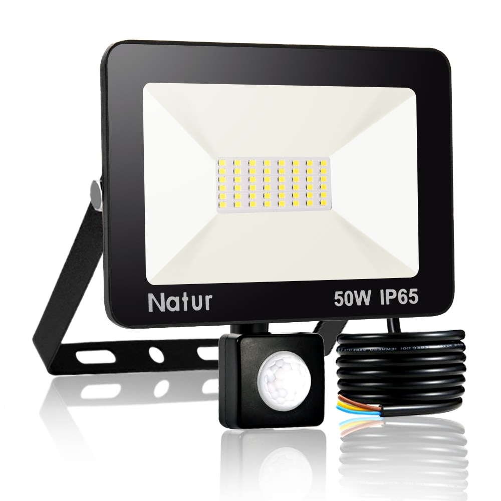 Led Exterior Outdoor Spot Light Motion Sensor Led Floodlight 10W 20W 30W 50W 100W Infrared Human Body Induction Wall Lamp Light