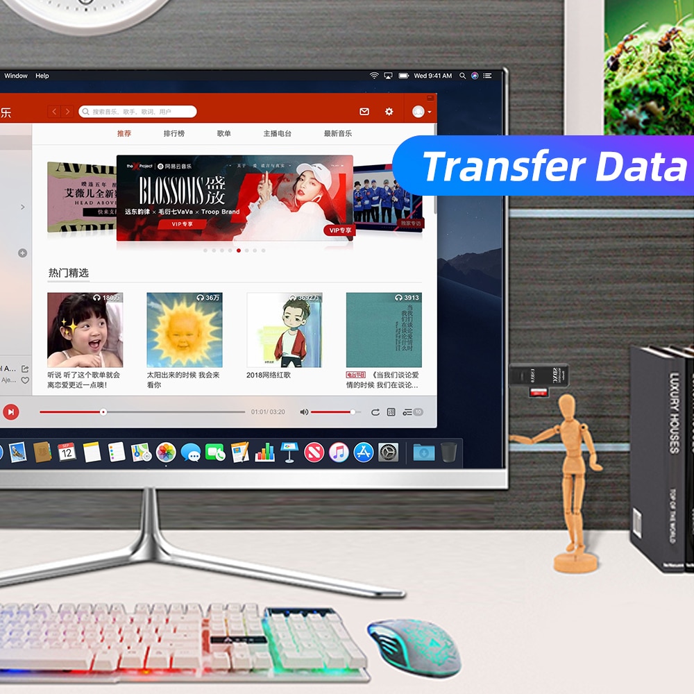 Usb 3.0 2 in 1 kortlæser til pc micro sd tf kort hukommelseslæser usb 3 multi-kort skriver adapter flashdrev bærbar tilbehør