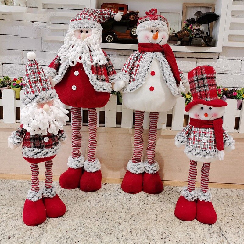 Telescopic Christmas Doll Merry Christmas Decor For Home Christmas Ornaments Xmas Year 2022