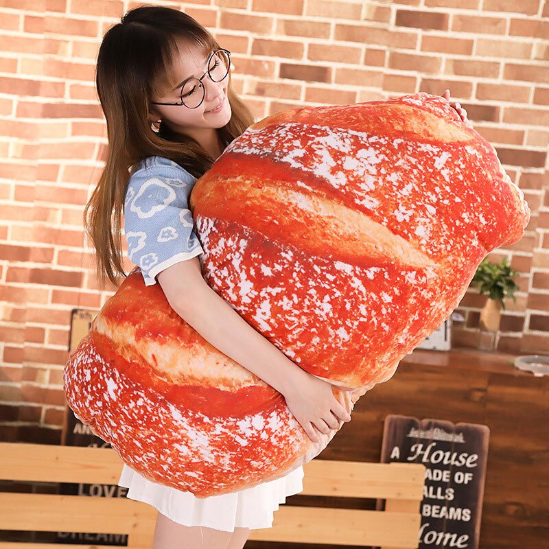 3D Simulation Bread Pillow Cushion Soft Butter Bread Shape Plush Pillows For Sofa Chair Children Birthday Home Decor Pillow