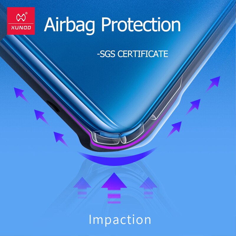 Xundd Voor Oneplus 9R Case Shockproof Airbag Bumper Soft Back Transparante Shell Anti-Val Beschermende Cover Case
