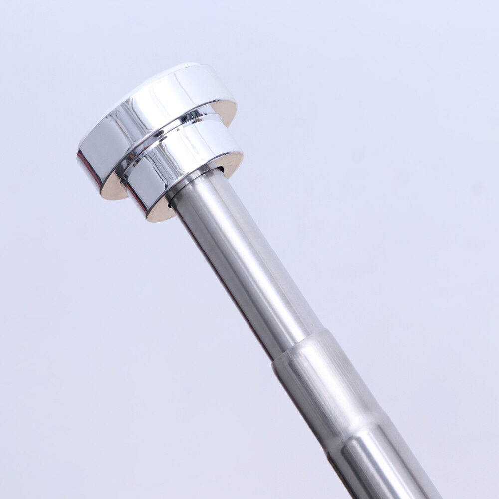 105CM to 190CM Adjustable Stainless Steel Spring Tension Rod Rail for Clothes / Towels / Curtains (Silver)