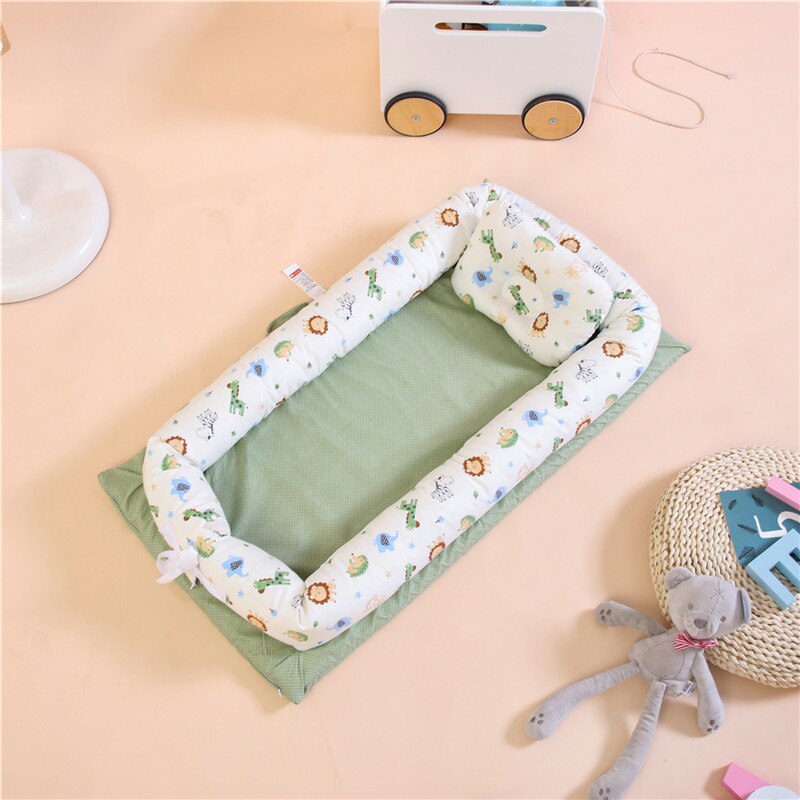 Berceau Portable pour bébé avec oreiller, 50x90cm, lit lavable, pour -né, lit de voyage amovible: Crib-A13