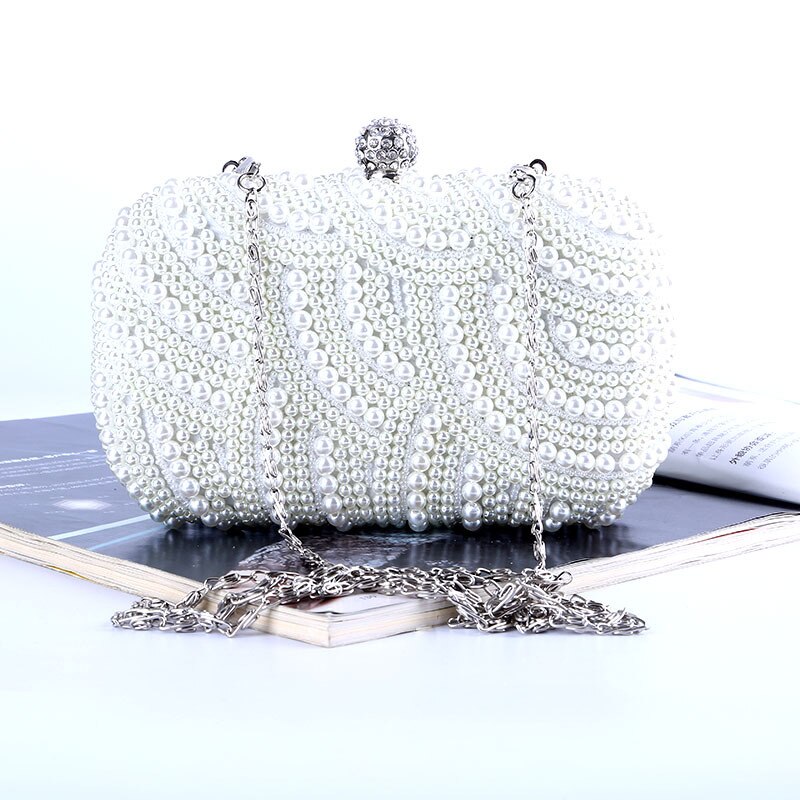 Party Avondtasje Pu Vrouwen Bloem Crystal Avondtasje Clutch Kralen Party Handtas Weding Club Portemonnee