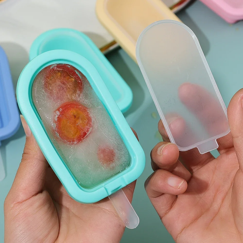 1/5PCS Silikon Hausgemachte Popsicle Formen DIY Saft Milch Schokolade Eis Form mit Kunststoff Stick Küche bar Wiederverwendbare Gadgets