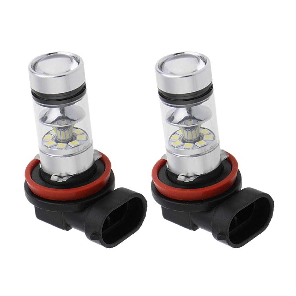 2 Stuks Wit H11 / H11 100W 8000K Led Fog Driving Gloeilampen Lamp