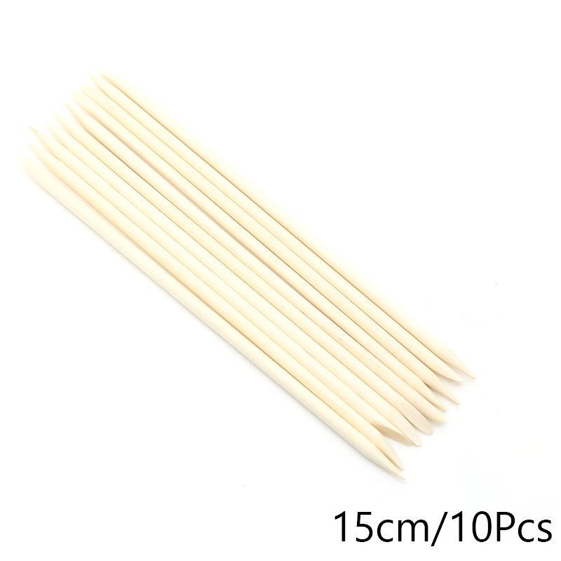 manicura uñas pedicura palos de madera Removedor de cutículas para manicura y pedicura, herramientas de Arte de uñas, palitos de madera naranja, recolector de diamantes de imitación, suministros de cuidado, 100 piezas: Blanco