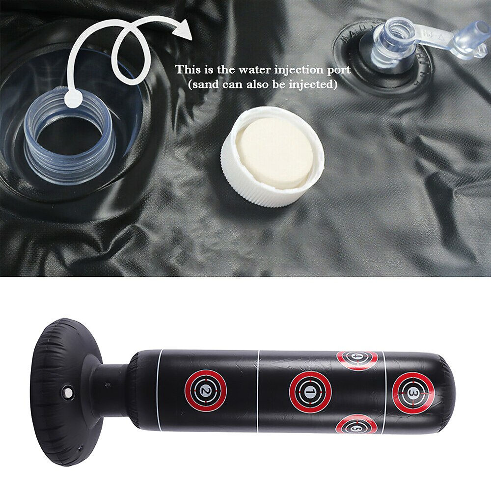 1.6M gonflable Stress poinçonnage tour sac boxe debout gobelet Muay entraînement soulagement de la pression rebond retour sac de sable avec pompe