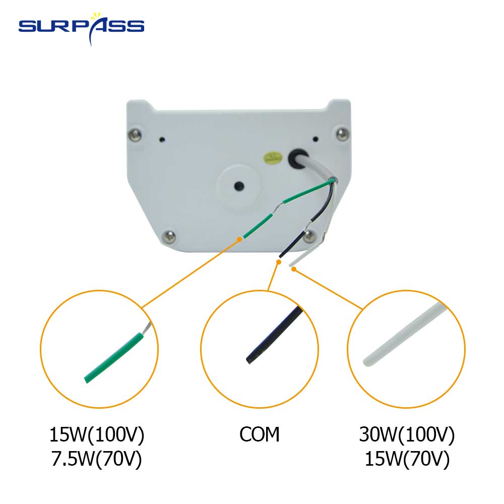 Altoparlante a colonna indirizzo pubblico 70V-100V 15W/30W altoparlanti a parete sistema PA altoparlanti Audio per stazione ferroviaria