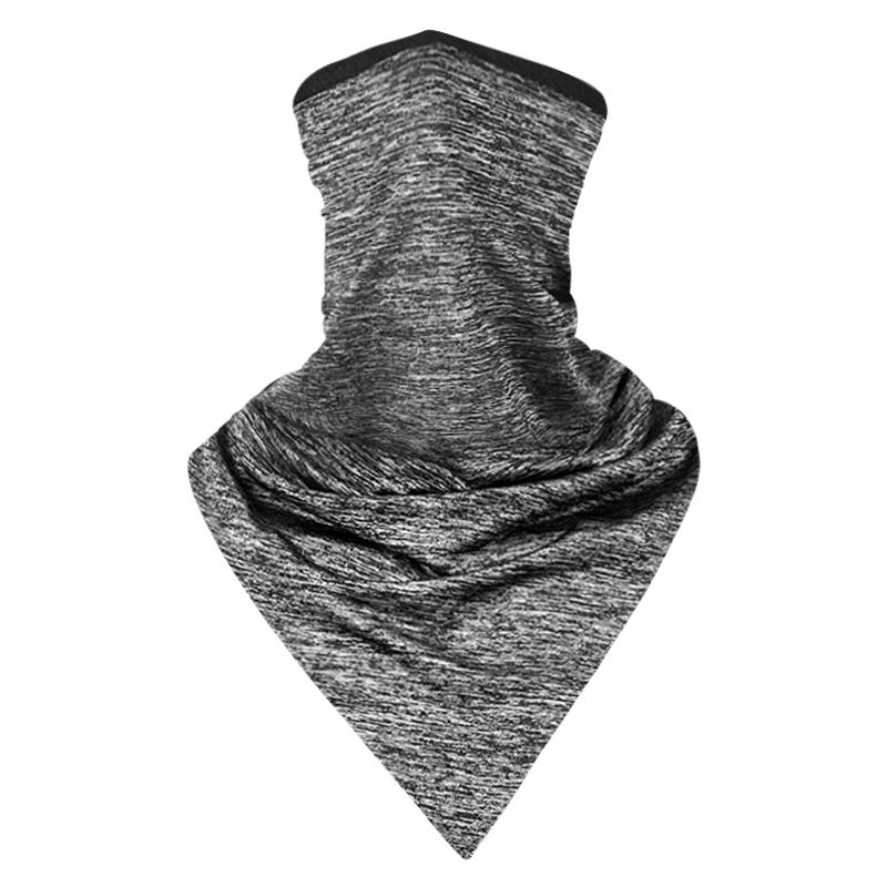 Summer Cycling Headwear Anti-sweat Breathable Cycling Caps Running Bicycle Bandana Sports Scarf Face Mask For Men Women: Gray