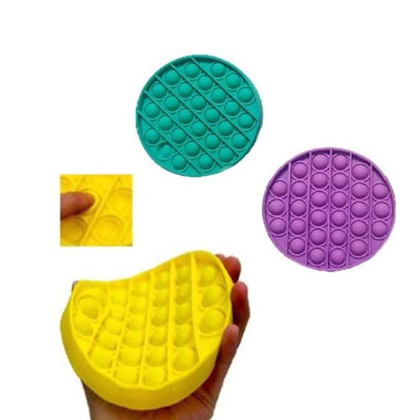 Popit Fidget Toy Push Bubble Fidget giocattolo sensoriale autismo esigenze speciali antistress e aumento della messa a fuoco morbido giocattolo antistress