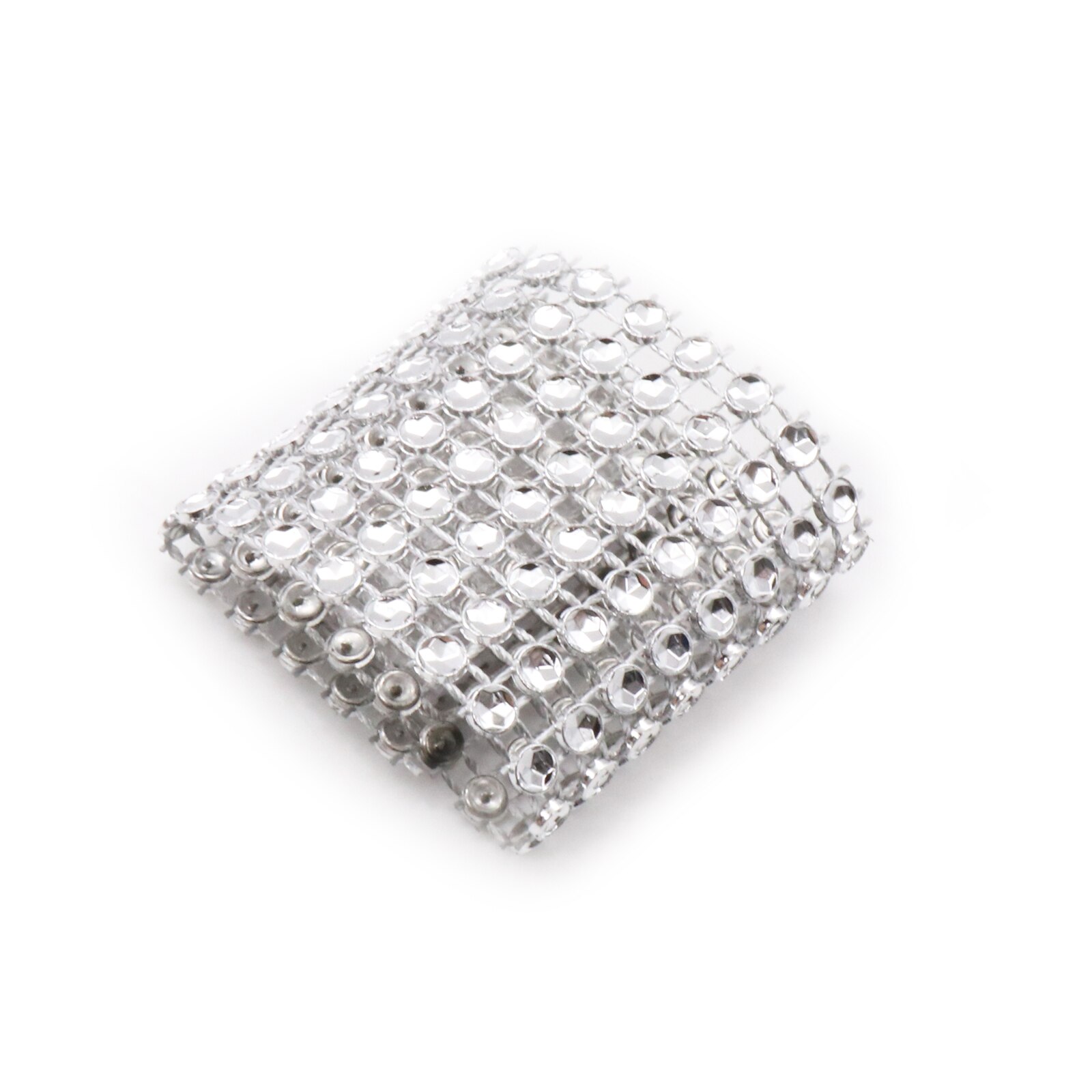 1 stk 34 x 15cm glitrende sølv guld pailletter stol sash bore krave spænde gør det selv bryllup banket hotel fest lycra stol bånd levering: 1 stk spænde sølv