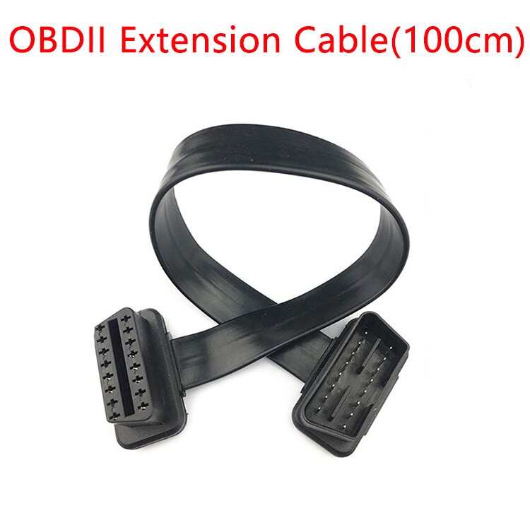 Diagnostic OBD2 Extension OBDII Cable 16Pin Male To 16Pin Female Connector for OBDII Scanner Diagnostic Tool 1 to 2 cable: OBD Cable 100CM